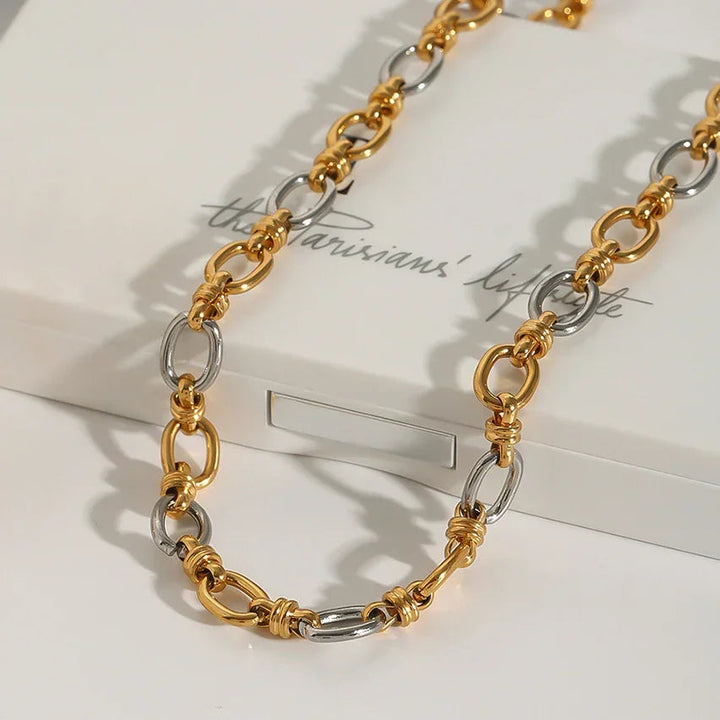 Addison Two Tone Gold Necklace