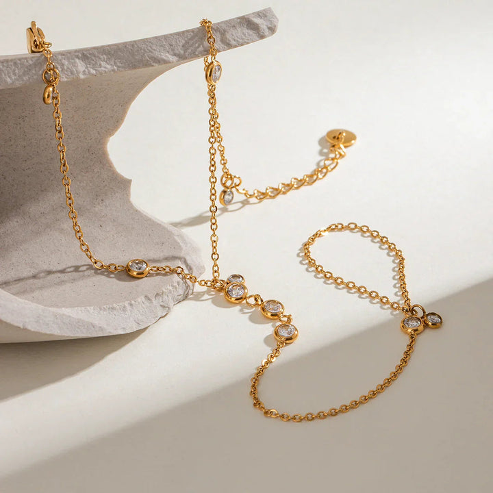 Elina Diamond Hand Chain