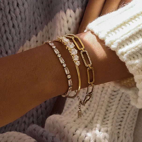 Aveline Diamond Gold Bracelet
