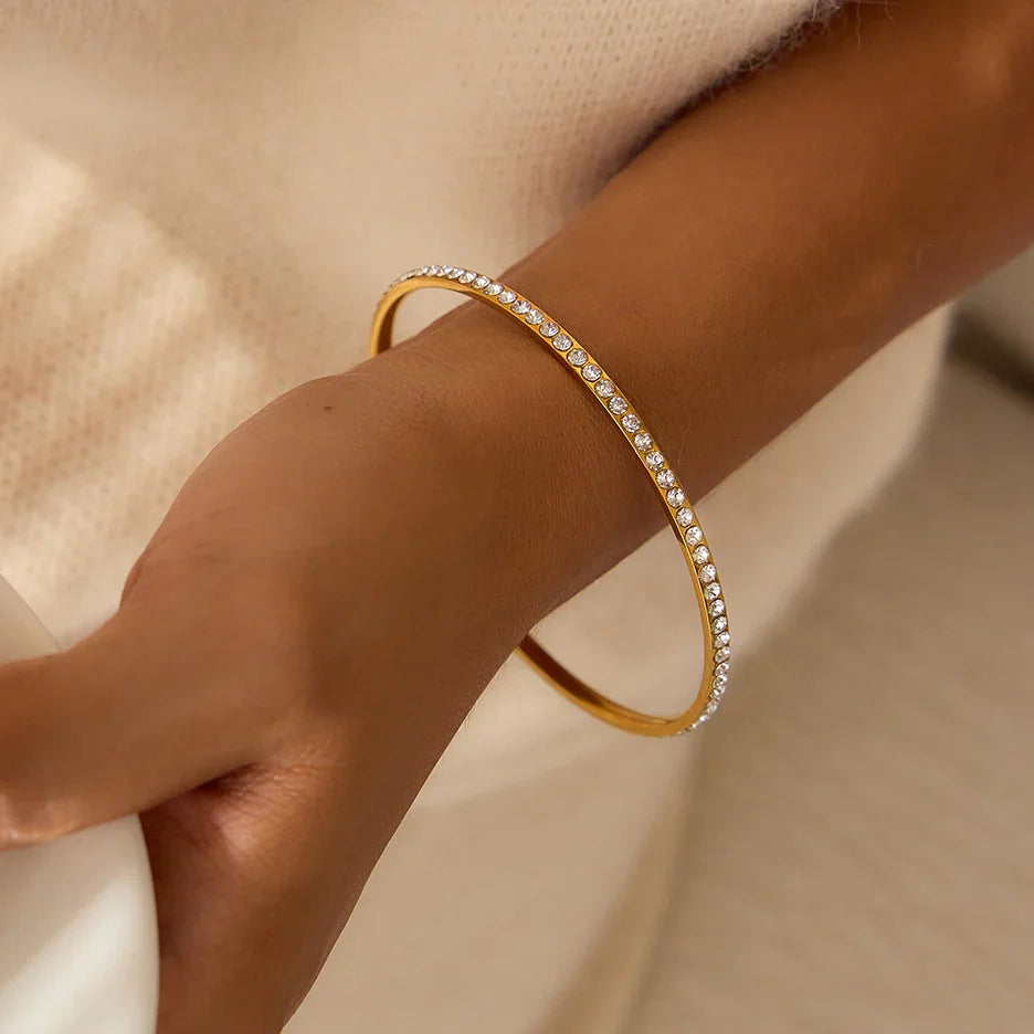 Kalista Diamond Gold Bangle