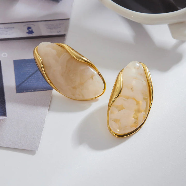 Amelise Polished Gemstone Earrings