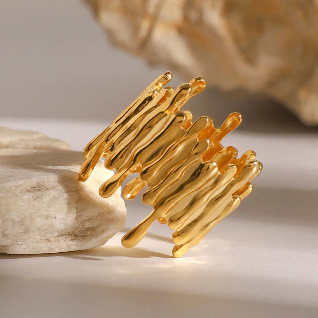 Zoella Abstract Gold Ring