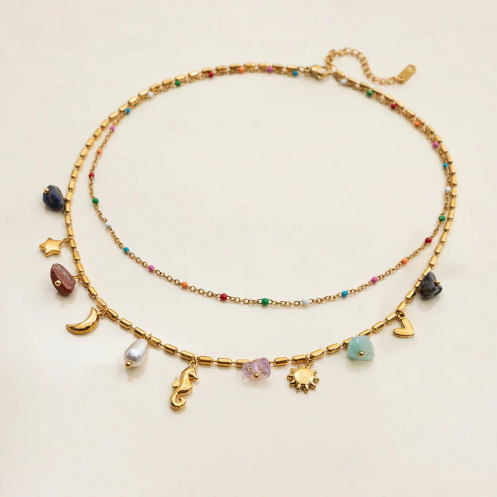 Cambria Coastal Charm Layered Necklace