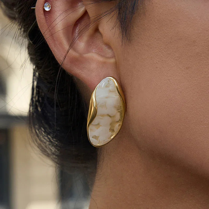 Amelise Polished Gemstone Earrings