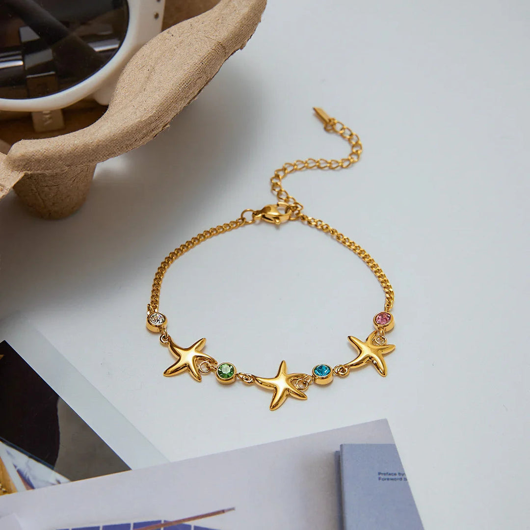 Kristine Golden Starfish Bracelet