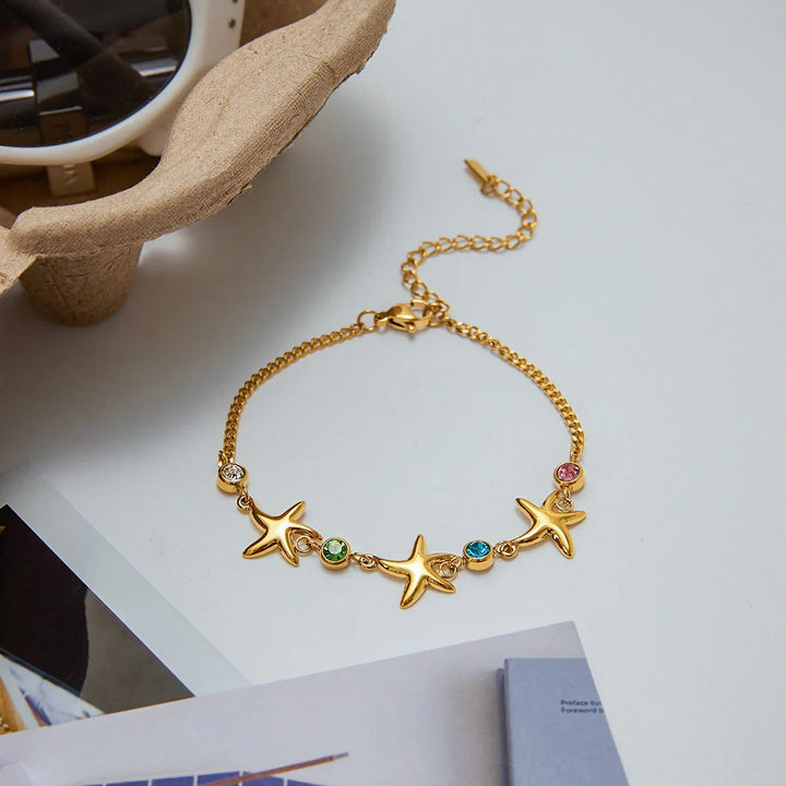 Kristine Golden Starfish Bracelet