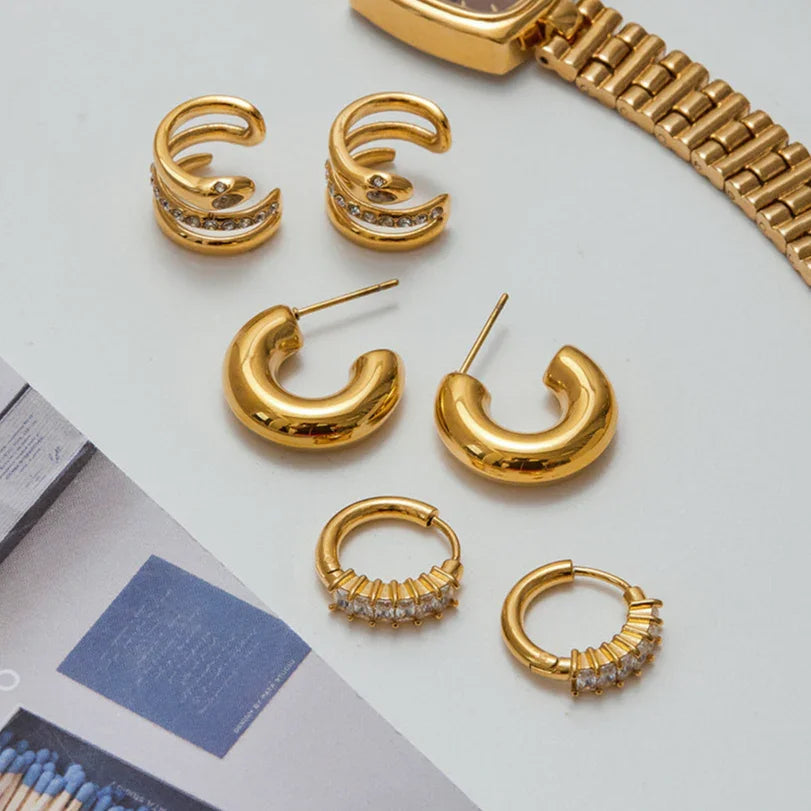 Orielle Staple Gold Earrings Bundle