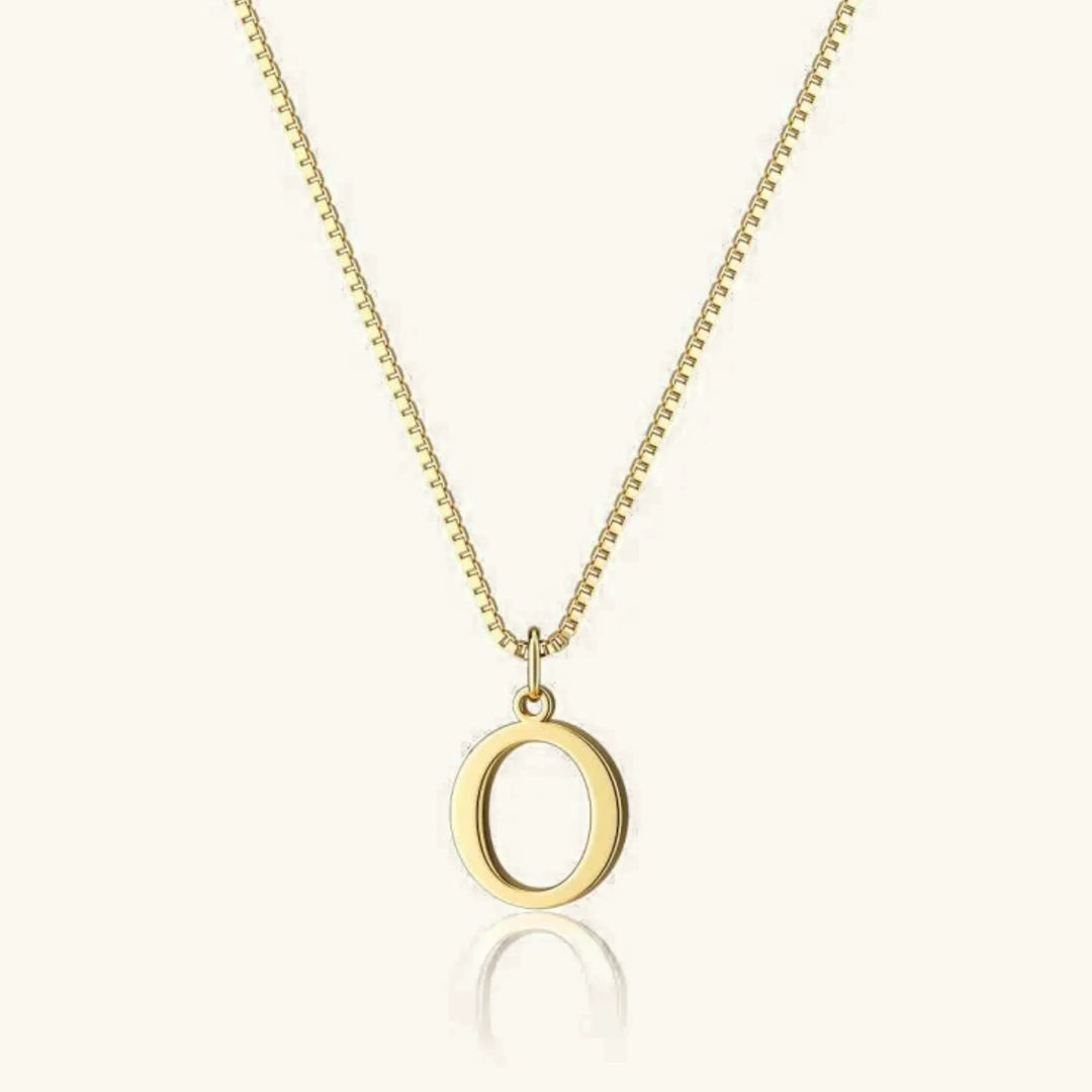 Therese Letter Initial Gold Necklace