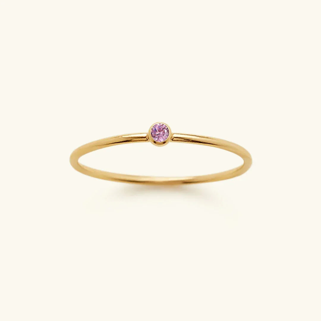 Amelia Birthstone Stacker Ring