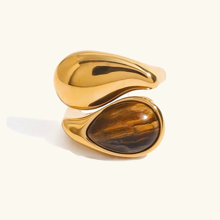 Mara Amber Pearl Ring
