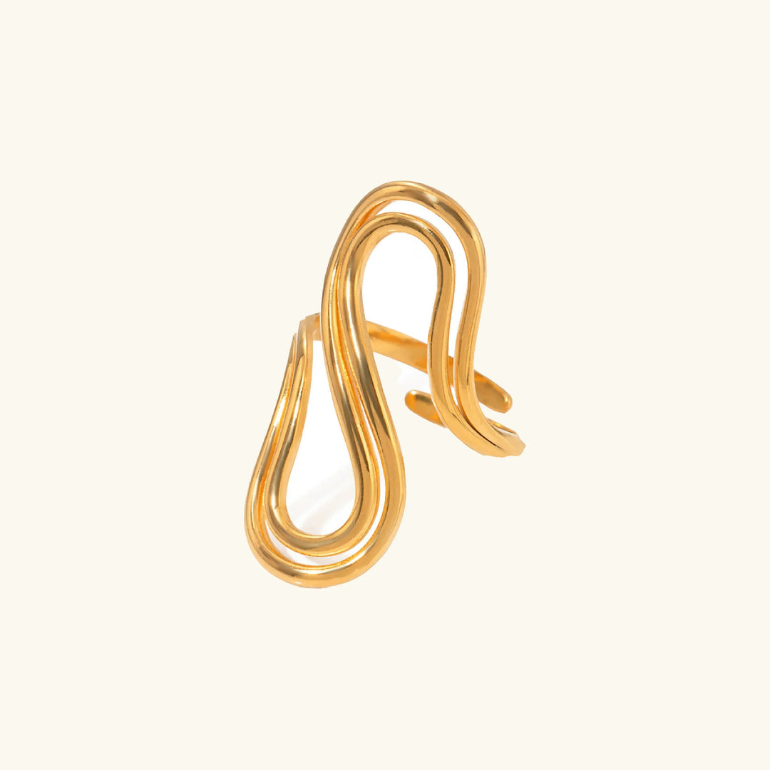 Halle Abstract Gold Ring