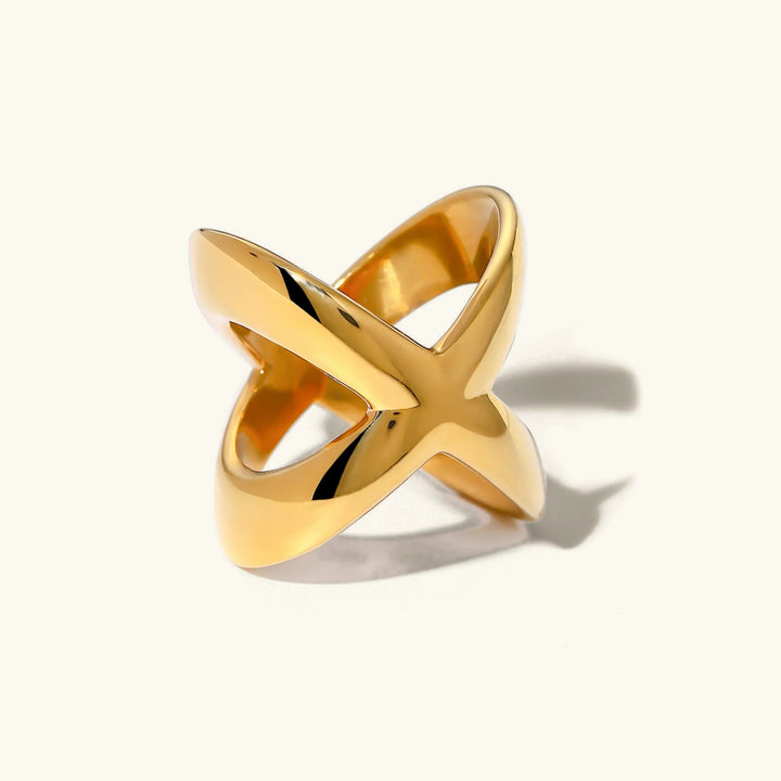 Carolyn Gold Cross Ring