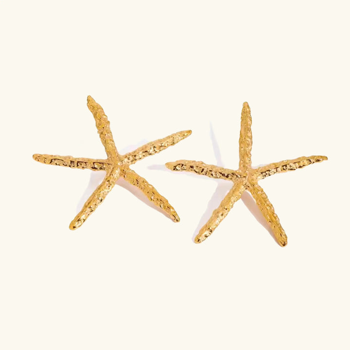 Claudia Gold Starfish Earrings