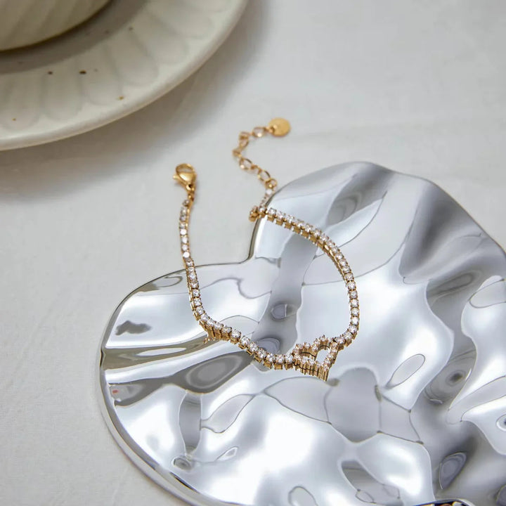 Patrice Diamond Heart Bracelet