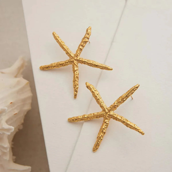 Claudia Gold Starfish Earrings