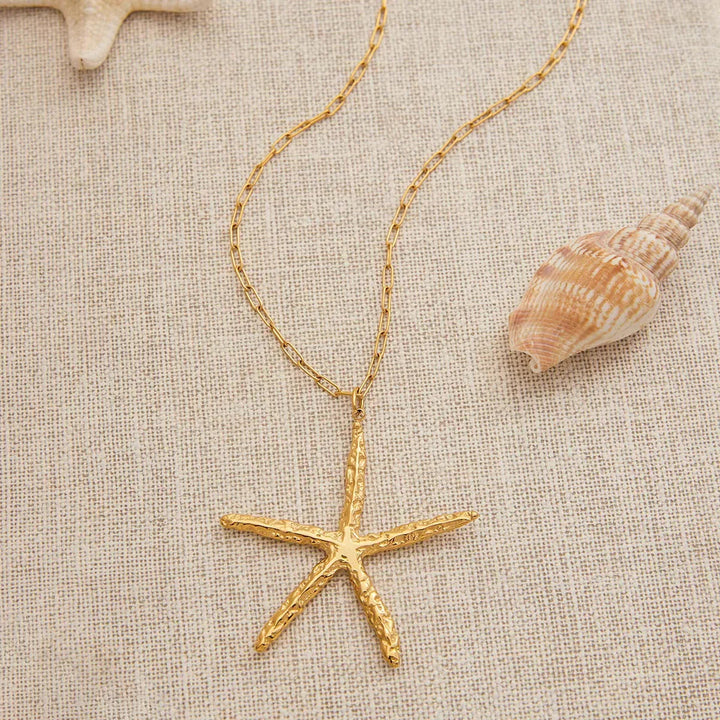 Claudia Gold Starfish Necklace