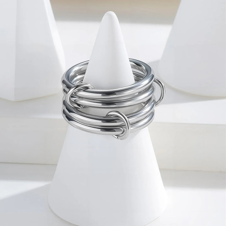 Alexandria Two-Tone Stacked Ring