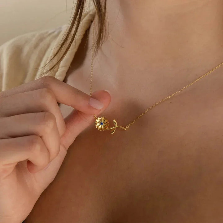 Maribelle Birth Flower Gold Necklace