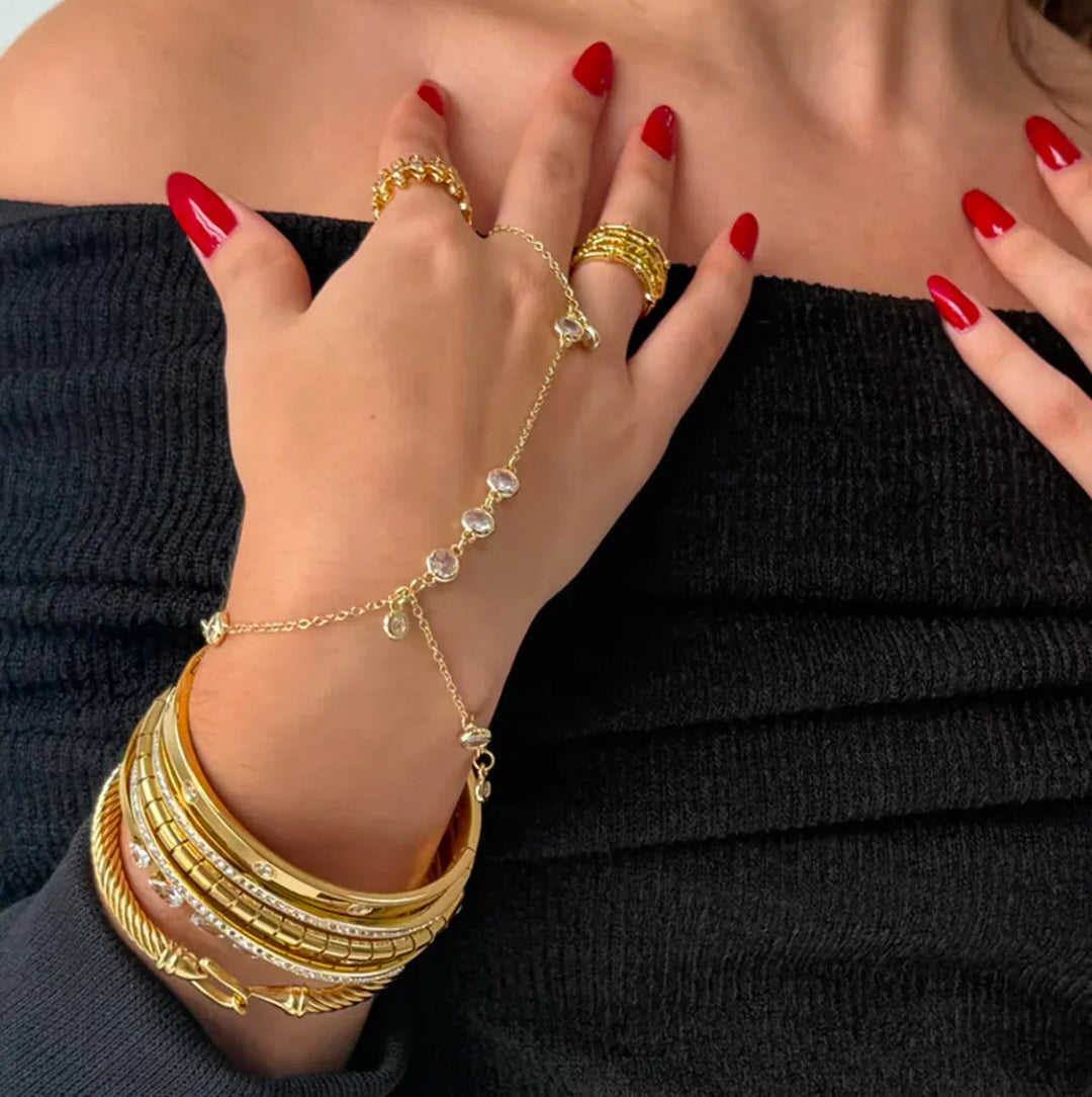 Elina Diamond Hand Chain