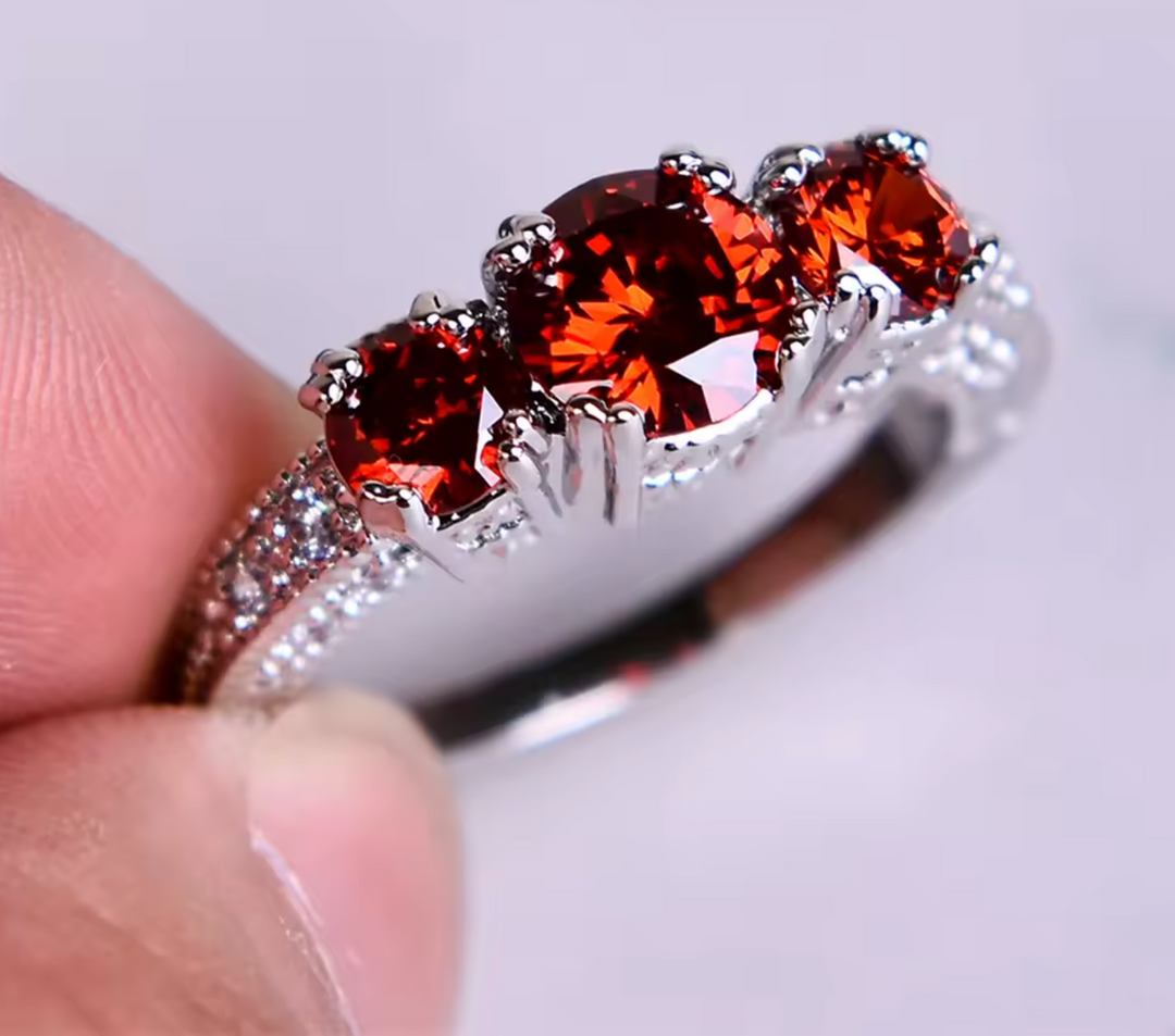 Women Luxury Birthstone Ring