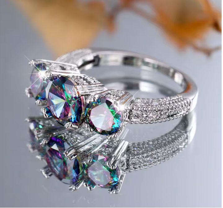 Women Luxury Birthstone Ring