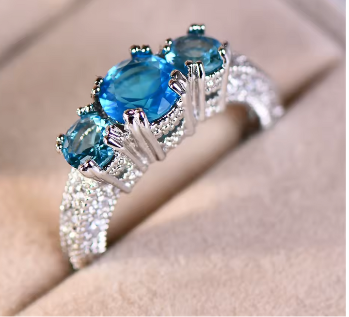 Women Luxury Birthstone Ring
