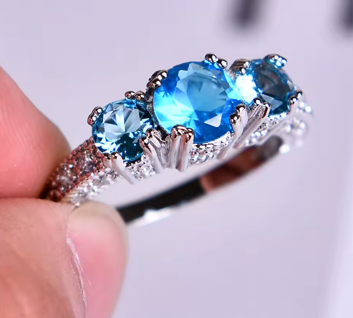 Women Luxury Birthstone Ring