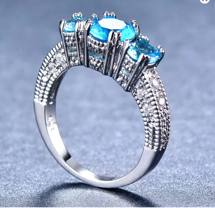 Women Luxury Birthstone Ring
