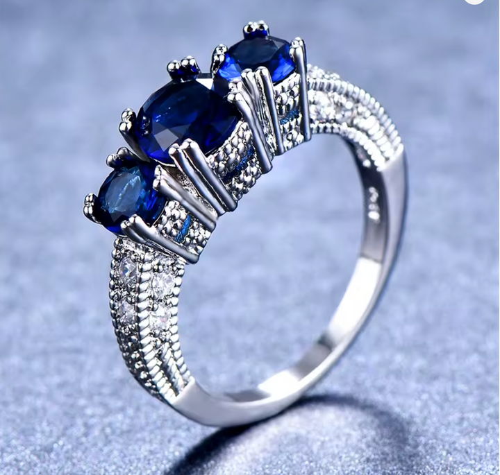 Women Luxury Birthstone Ring