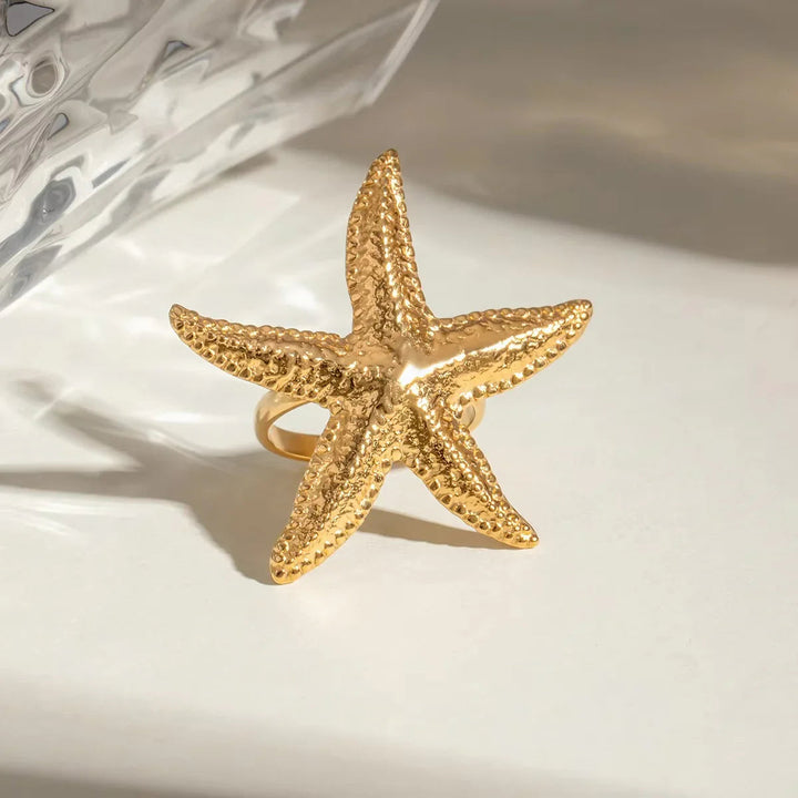 Seabreeze Gold Starfish Ring