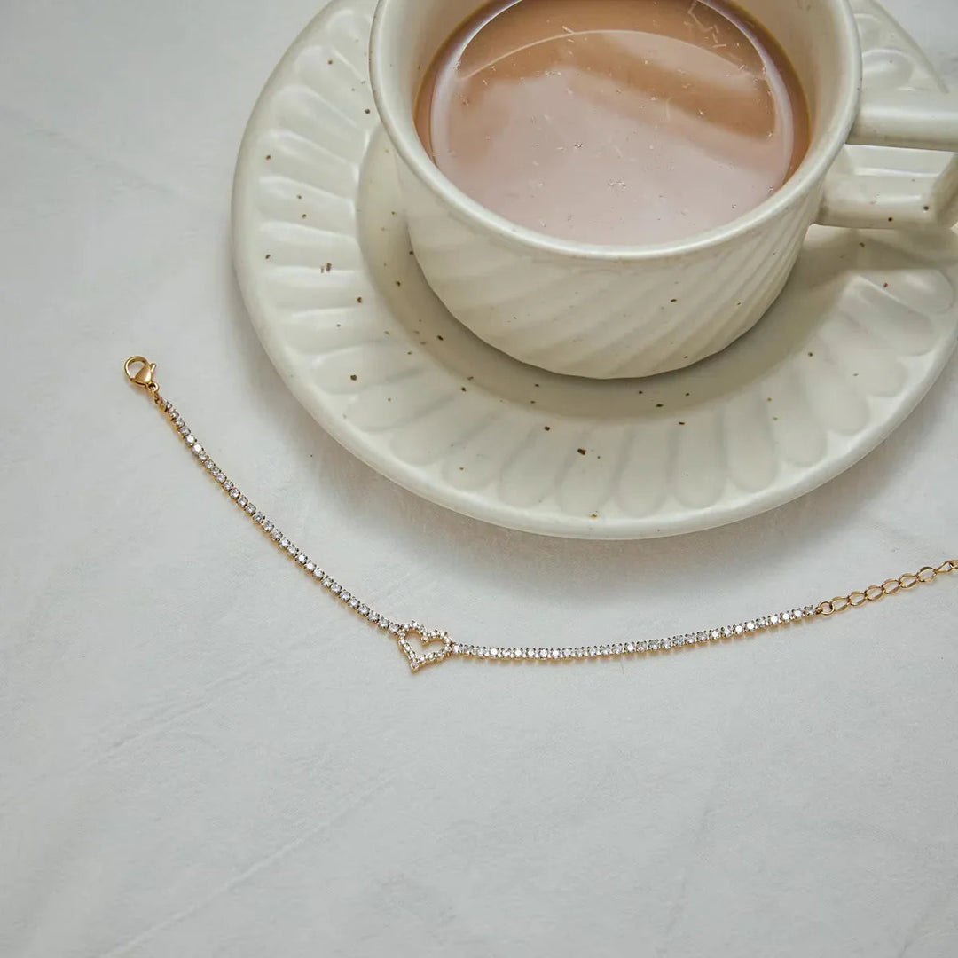 Patrice Diamond Heart Bracelet