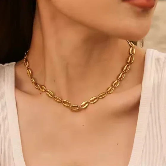 Pacifica Gold Seashell Necklace