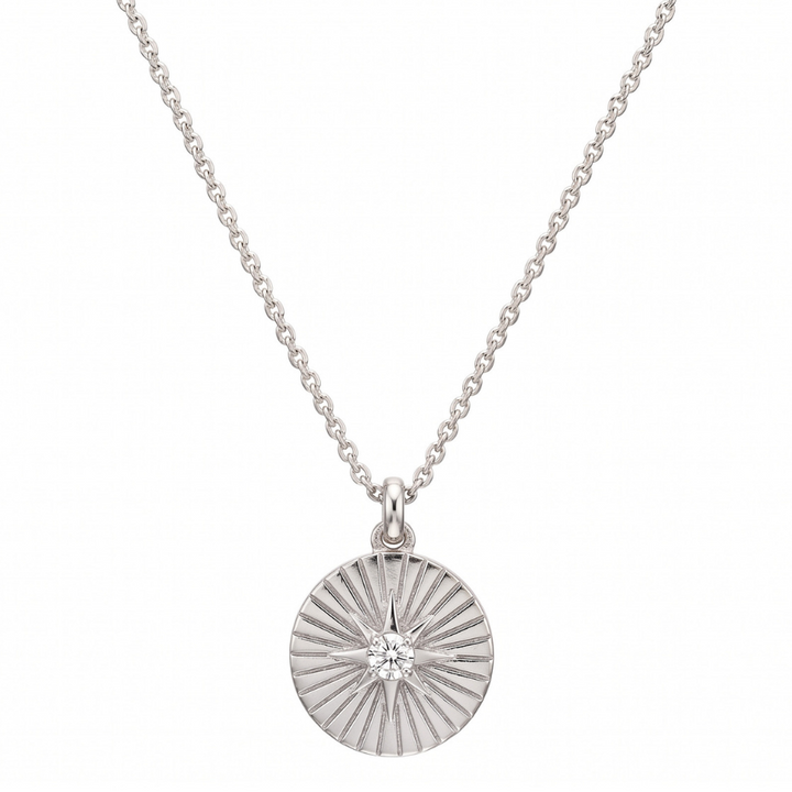 Rue Sunburst Disc Necklace