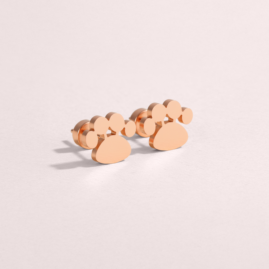 Paw Flat Back Earrings