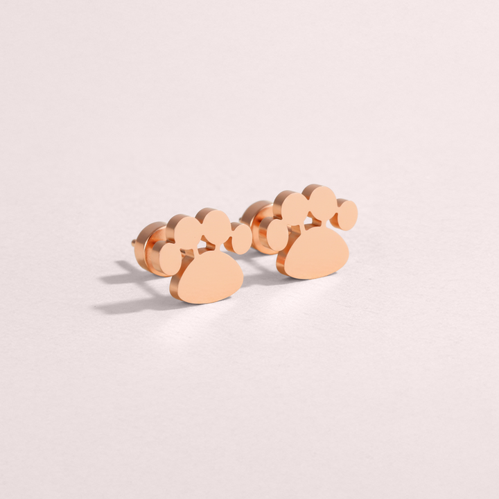 Paw Flat Back Earrings